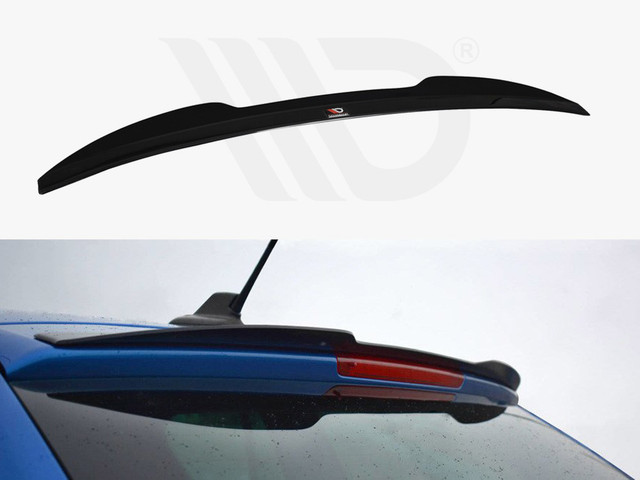 Maxton Design Gloss Black Spoiler Cap Skoda Octavia Mk2 VRS Estate Facelift (2008-2013)