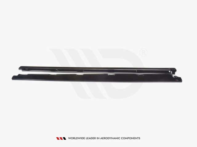 Maxton Design Gloss Black Side Skirts Diffusers VW Golf 7.5 Standard (2017-19)