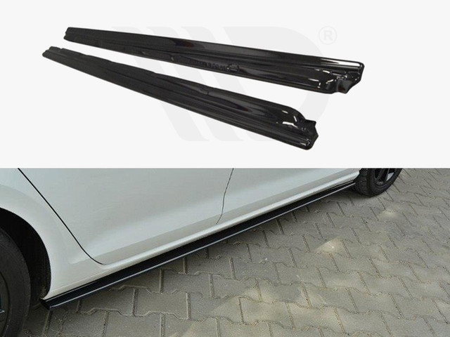 Maxton Design Gloss Black Side Skirts Diffusers VW Golf Mk7 Standard (2012-2016)