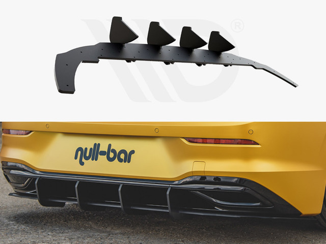 Maxton Design Black Maxton Racing Rear Diffuser V.1 VW Golf Mk8 (2020-)