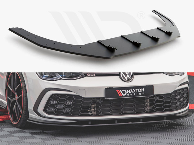 Maxton Design Black Racing Durability Front Splitter VW Golf 8 GTI / R-Line (2020-)