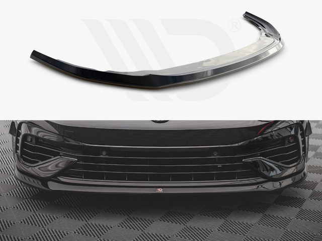 Maxton Design Gloss Black Front Splitter V.5 VW Golf R Mk8 (2020-)