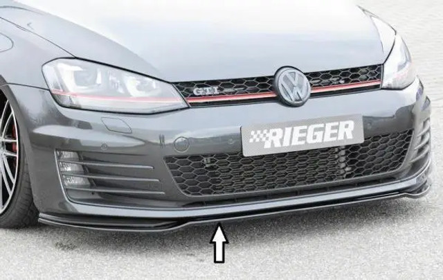 Rieger Front Splitter Gloss Black - Golf MK7 GTi & GTD