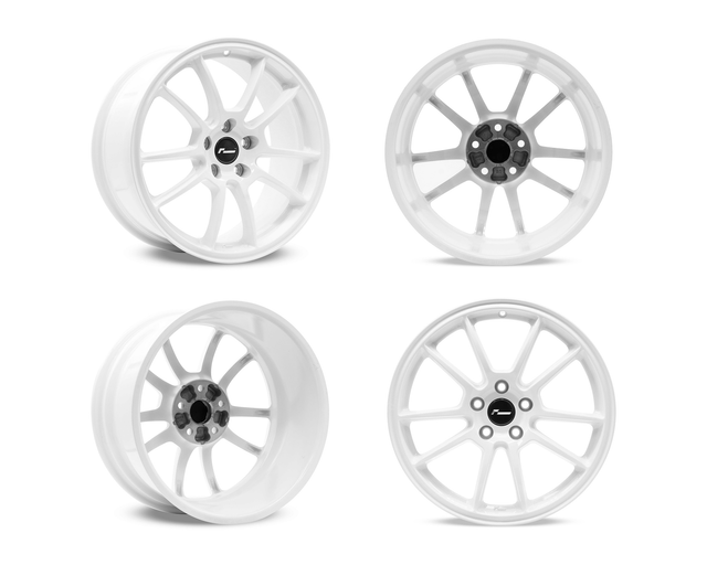 Racingline Cup Edition 'EVO' 8.5J x 18inch Alloy Wheel Set - Motorsport White (VWR610009x4)