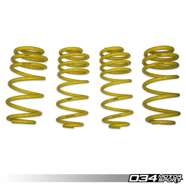 034Motorsport Dynamic+ Lowering Springs for 95B Porsche Macan S / GTS V6 Models w/ PASM