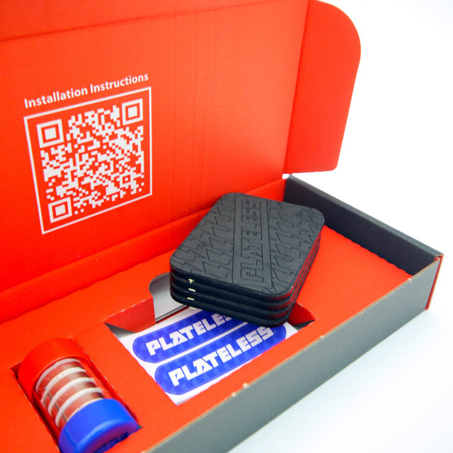 Plateless Magnetic Number Plate Kit - Porsche 992