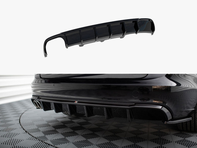 Maxton Design Rear Valance Audi A6 Sedan / Avant C7 (Single side dual exhaust version)