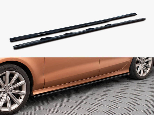 Maxton Design Side Skirts Diffusers V.3 Audi A7 S-Line / S7 C7