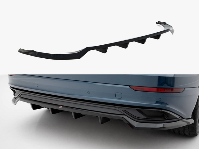 Maxton Design Rear Splitter (Vertical Bars) Audi Q8 Mk1