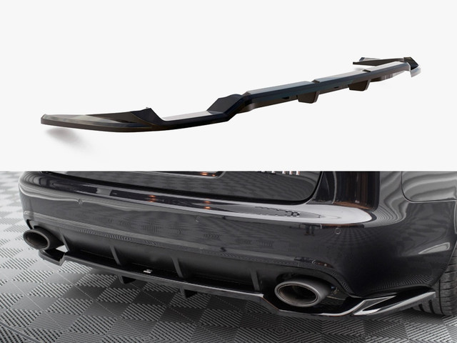 Maxton Design Central Rear Splitter (Vertical Bars) Audi RS6 Avant C6