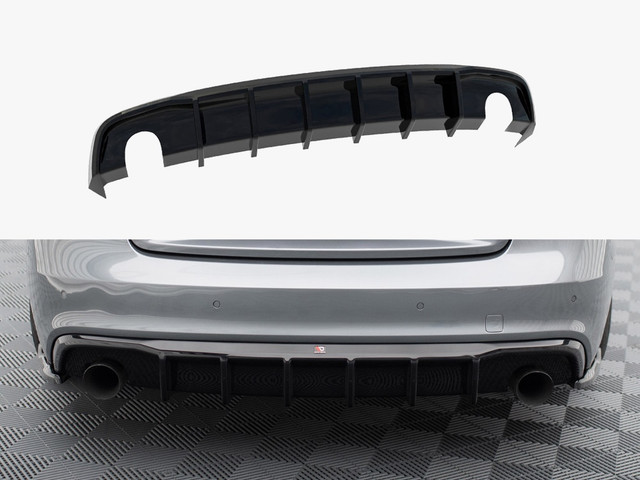 Maxton Design Rear Valance Audi S5 / A5 S-Line 8T Facelift (Version with single exhausts on both sides)