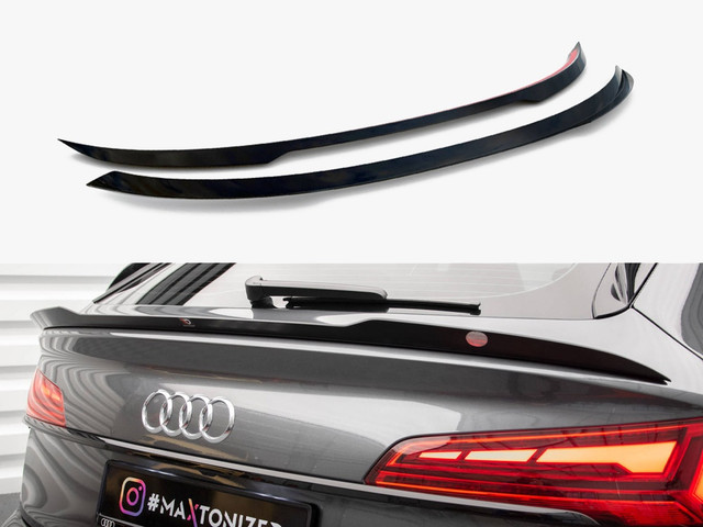 Maxton Design Lower Spoiler CAP Audi SQ5 / Q5 S-Line Sportback Mk2 Facelift