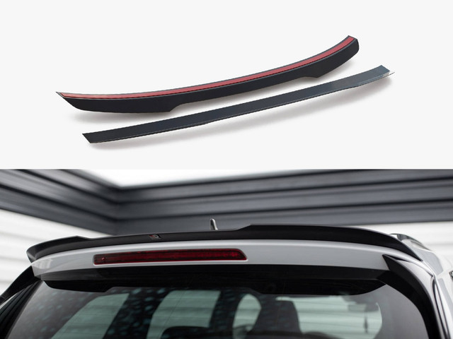 Maxton Design Spoiler CAP V.2 Skoda Kodiaq Mk1 Sportline / RS - Carbon Look