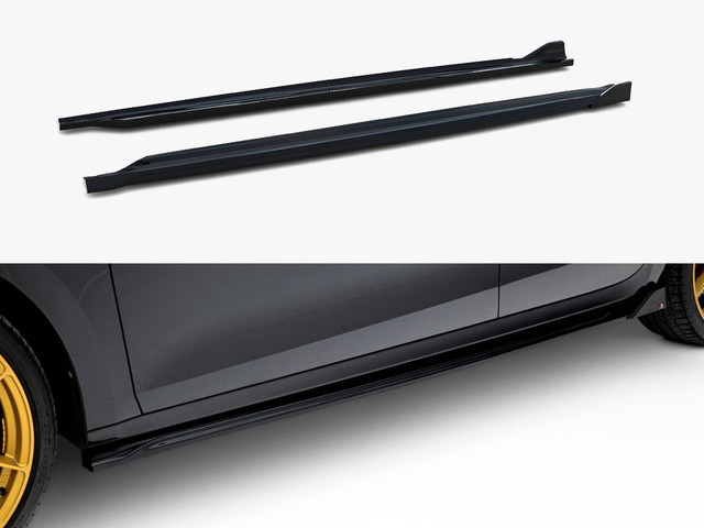 Maxton Design Side Skirts Diffusers V.4 Skoda Octavia RS Liftback / Estate Mk 4 Facelift