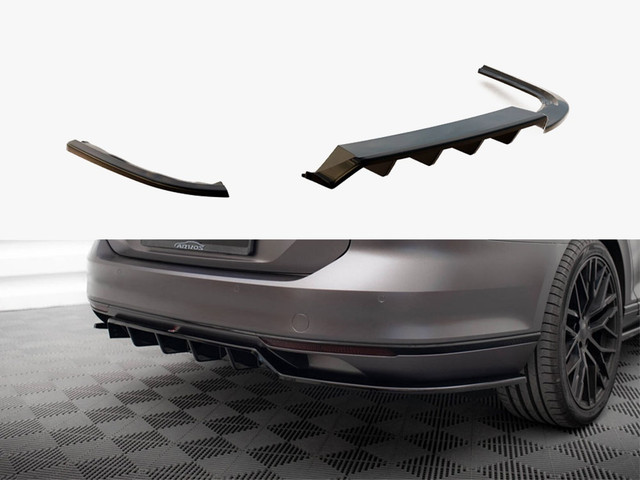 Maxton Design Rear Splitter (Vertical Bars) Volkswagen Passat Sedan / Variant B8