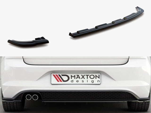 Maxton Design Rear Side Splitters V.2 Volkswagen Polo GTI / R-Line Mk6 - Textured