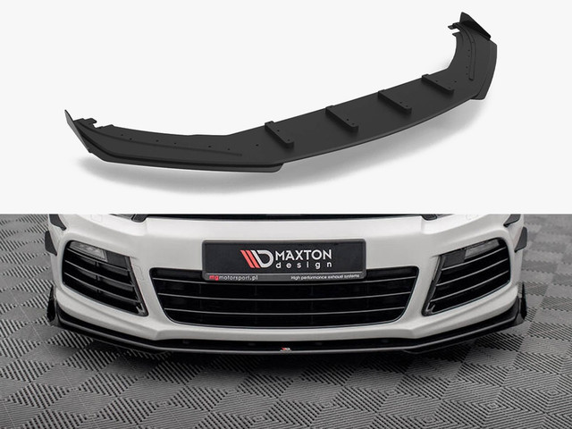 Maxton Design Street PRO Front Splitter + Flaps - Volkswagen Scirocco R Mk3