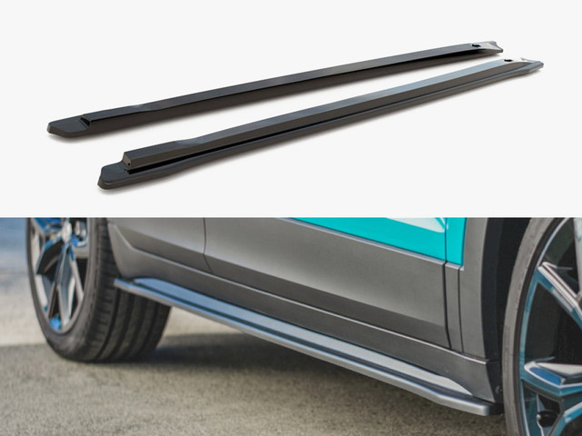 Maxton Design Side Skirts Diffusers VW T Cross (2018-) - Carbon Look