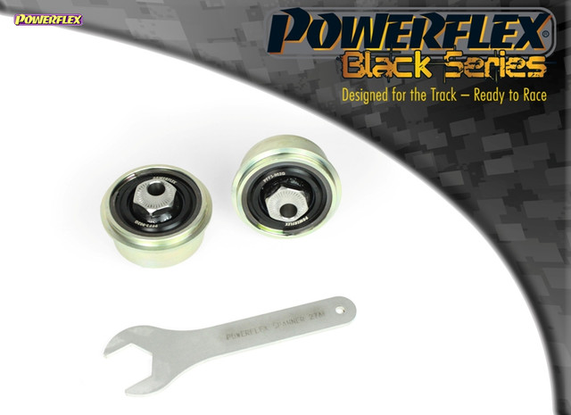Powerflex Track Front Wishbone Rear Bushes, Caster Adjustable - Caddy Mk3.5 Typ 2K (06/2010 - 2020) - PFF3-902GBLK