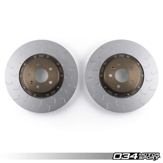 034Motorsport 2-Piece Floating Front Brake Rotor Upgrade Kit - Audi B10 S5