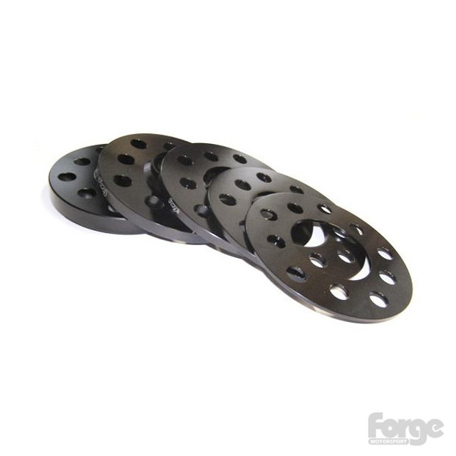 Forge 8mm (per side) flat spacers (pair) Black 5x100/5x112