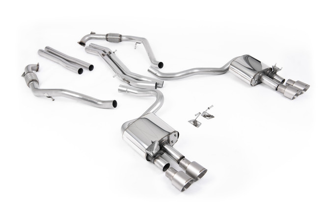 Milltek Cat-Back System - Audi S5 (B9) 3.0T Coupe/Cab (Non GPF ONLY - Non-Sport Diff Vehicles) - RHD Models Only