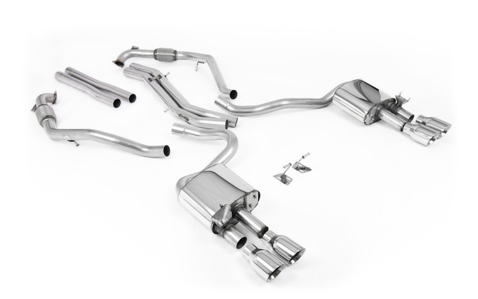 Milltek Cat-Back System - Audi S5 (B9) 3.0T Coupe/Cab (Non GPF ONLY - Non-Sport Diff Vehicles) - RHD Models Only