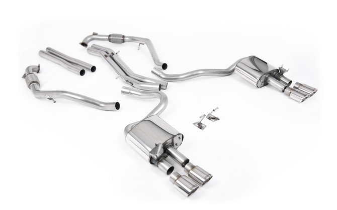 Milltek Cat-Back System - Audi S5 (B9) 3.0T Coupe/Cab (Non GPF ONLY - Non-Sport Diff Vehicles) - RHD Models Only