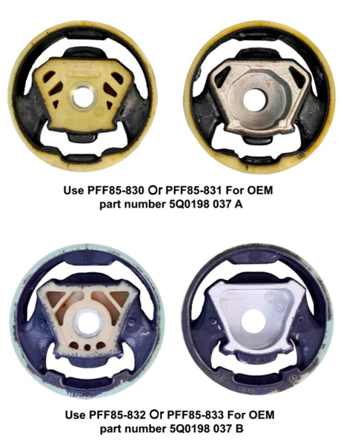 Powerflex Lower Engine Mount Insert (Large) - Leon MK3 5F upto 150PS (2013-) Rear Beam - PFF85-830