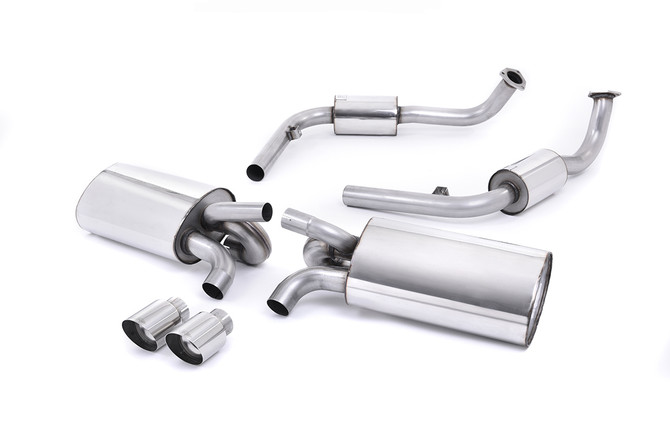 Milltek Cat-back Exhaust - Polished Tips. Exc. Rear Catalysts - Cayman - S 3.4 987 Gen1 - 2006-2009 - SSXPO120_1