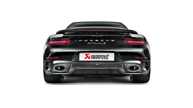 Akrapovic Slip on Line (Titanium) Exhaust System - 911 Turbo/Turbo S (991)