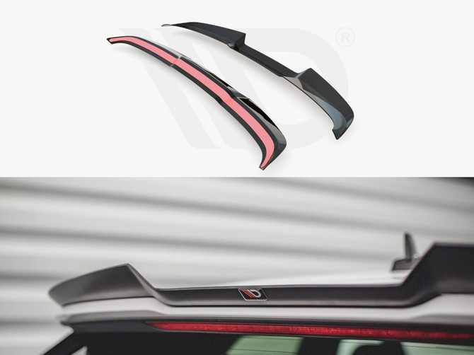 Maxton Design Gloss Black Spoiler Cap V.1 Audi RS3 / S3 / A3 S-Line Sportback 8Y (2020-)