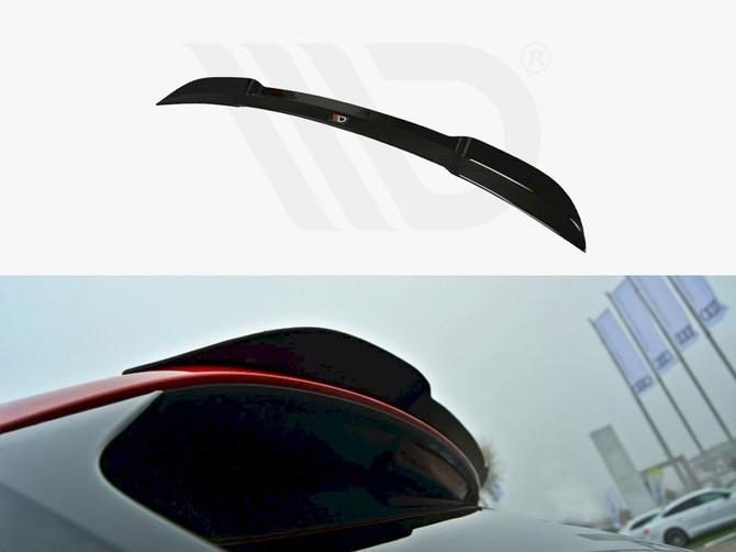Maxton Design Gloss Black Spoiler Cap Audi S4/ A4 S-Line B9 Avant