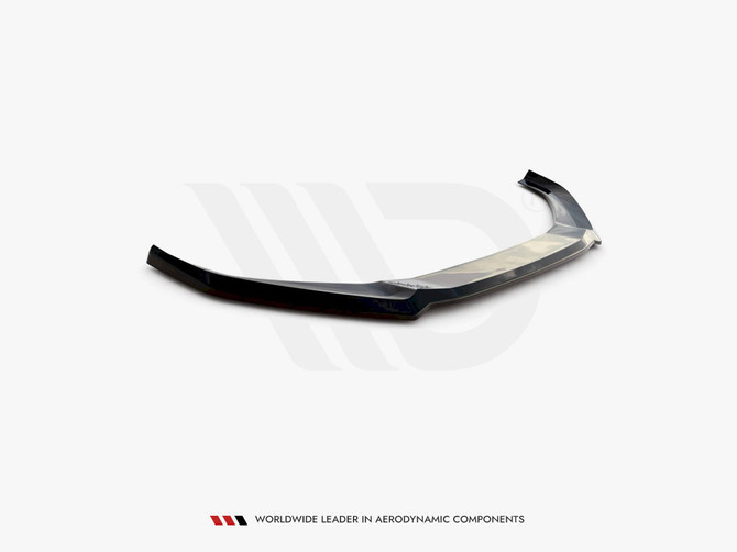 Maxton Design Gloss Black Front Splitter V.4 Audi S4 / A4 S-Line B9 (2015-2019)