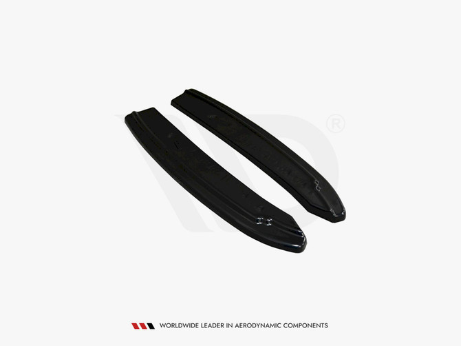 Maxton Design Gloss Black Rear Side Splitters Audi A6 C7 Avant S-Line / S6 C7 Avant Facelift (2014-2018)
