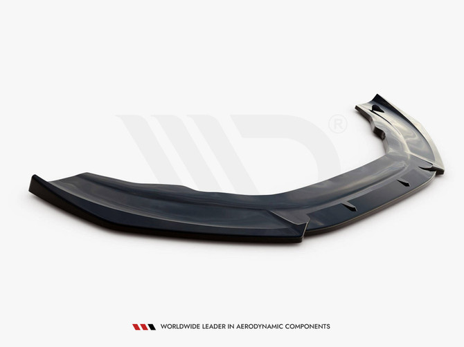 Maxton Design Gloss Black Front Splitter Audi A6 "Rs6 Look" C7 (2011-2017)