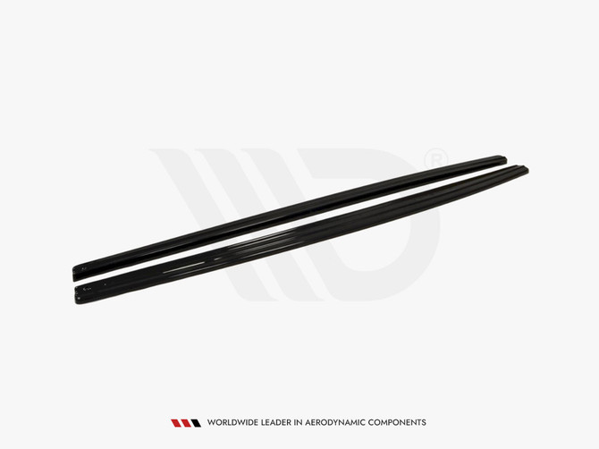 Maxton Design Gloss Black Side Skirts Diffusers Audi RS3 8Va Pre-Facelift (2015-2016)