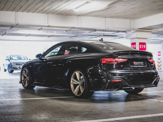 Maxton Design Gloss Black Rear Side Splitters Audi Rs5 F5 Facelift (2020-)