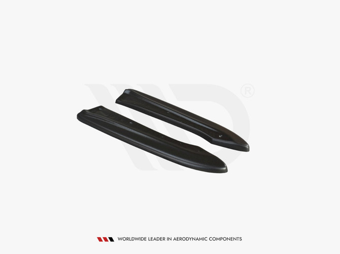 Maxton Design Gloss Black Rear Side Splitters Audi Rs6 C6 Avant (2008-2010)