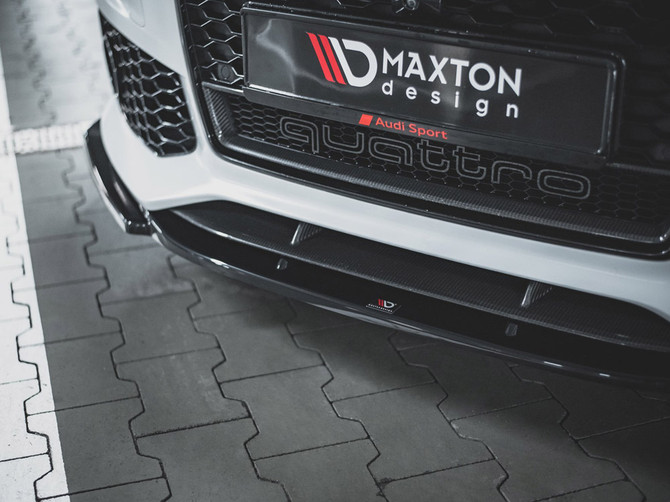 Maxton Design Gloss Black Front Splitter V3 Audi Rs6 C7 (2013-2017)