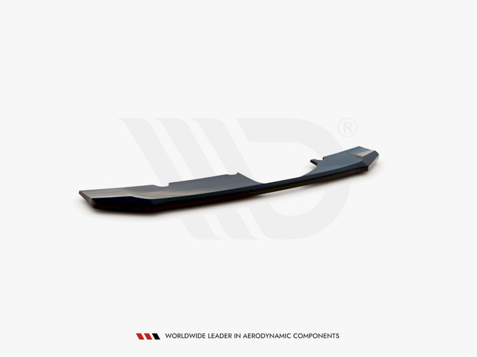 Maxton Design Gloss Black Central Rear Splitter Audi Rs6 C8 / Rs7 C8 (2019-)