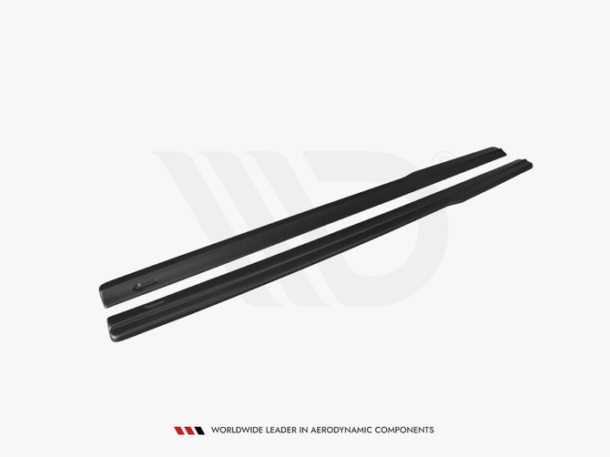 Maxton Design Gloss Black Side Skirts Splitters Audi TT S/ S-Line