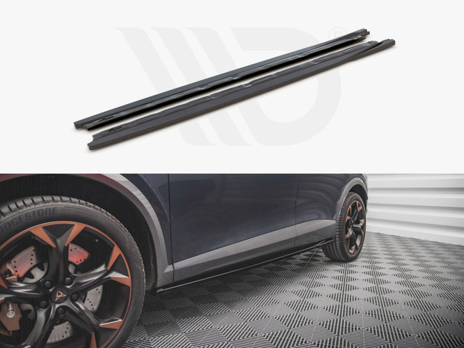 Maxton Design Gloss Black Side Skirts Diffusers Cupra Formentor (2020-)