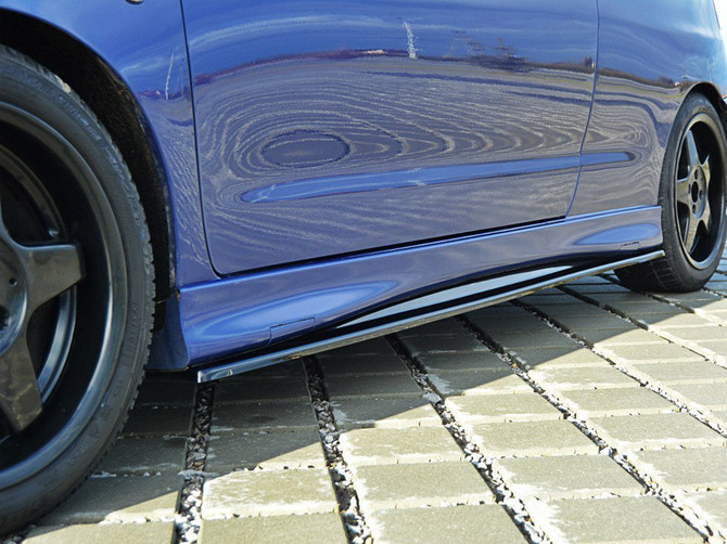 Maxton Design Gloss Black Side Skirts Splitters Seat Ibiza Mk2 Cupra Facelift (1999-2002)