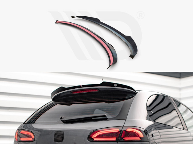 Maxton Design Gloss Black Spoiler Cap Seat Ibiza Cupra Mk3 (2004-2008)