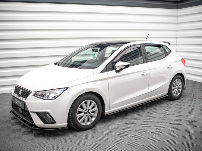 Maxton Design Gloss Black Side Skirts Diffusers V.1 Seat Ibiza 6F (2017-2021)