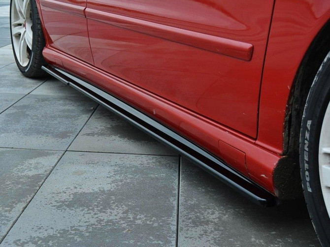 Maxton Design Gloss Black Side Skirts Diffusers Seat Leon Mk1 Cupra (2002-2005)