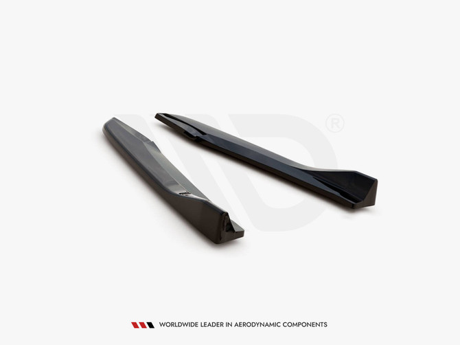 Maxton Design Gloss Black Rear Side Splitters V.3 Seat Leon Cupra Mk3 Facelift Estate (2017-2019)