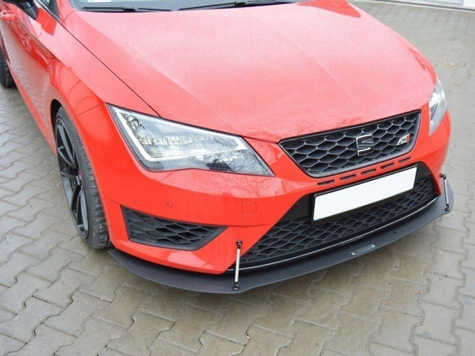 Maxton Design Front Racing Splitter Seat Leon Iii Cupra / Fr