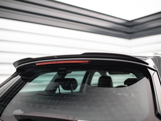 Maxton Design Gloss Black Spoiler Cap Seat Leon Fr Sportstourer Mk3 (2012-2016)